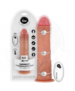 COCK MILLER - DILDO REALISTICO CON VENTOSA E VIBRAZIONE CON TELECOMANDO 21,5 CM