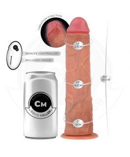 COCK MILLER - DILDO REALISTICO CON VENTOSA E VIBRAZIONE CON TELECOMANDO 21,5 CM