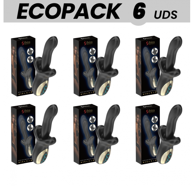 ECOPACKS 6 UNITÀ - IBIZA VIBRATORE POTENTE CON EFFETTO SPINTA E MORSO