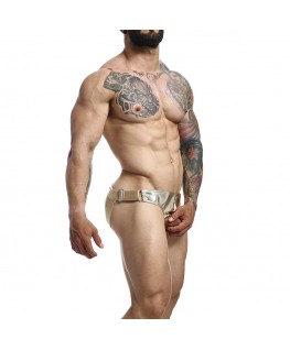 MOB - DNGEON JOCKSTRAP ANELLO PER IL PENE DORATO TAGLIA UNICA