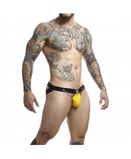 MOB - DNGEON JOCKSTRAP GIALLO CON CATENE TAGLIA UNICA