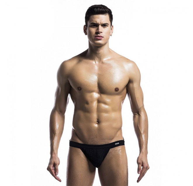 MOB - COSTUME DA BAGNO FETISH JOCKSTRAP NERO TAGLIA XL