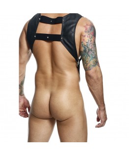 MOB - DNGEON IMBRACATURA NERA CON ANELLO SUPERIORE PER IL PENE TAGLIA UNICA