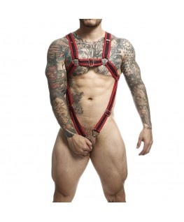 MOB - DNGEON IMBRACATURA PER PENE ROSSA CROCIATA TAGLIA UNICA