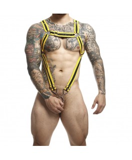 MOB - DNGEON IMBRACATURA PER PENE INCROCIATA GIALLA TAGLIA UNICA