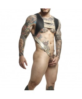 MOB - IMBRACATURA DNGEON CON ANELLO PER PENE DORATO TAGLIA UNICA