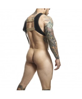 MOB - IMBRACATURA DNGEON CON ANELLO PER PENE DORATO TAGLIA UNICA