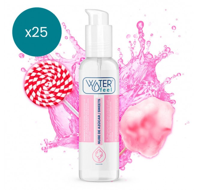 WATERFEEL - LUBRIFICANTE SUGAR CLOUD 175 ML CONFEZIONE 25 UNITÀ