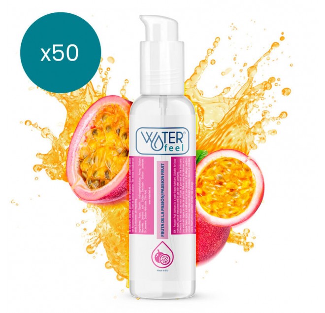 WATERFEEL - LUBRIFICANTE A BASE ACQUA AL FRUTTO DELLA PASSIONE 175 ML CONFEZIONE 50 UNITÀ