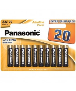 PANASONIC - BATTERIA ALCALINA BRONZO AA LR6 BLISTER*20