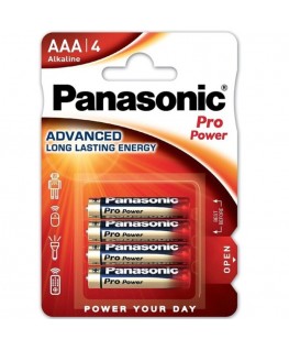 PANASONIC - BATTERIA ALCALINICA AAA PRO POWER LR03 BLISTER*4