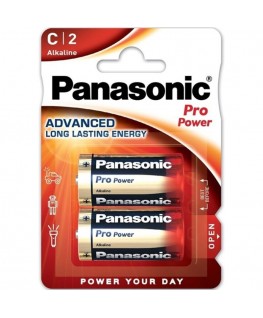 PANASONIC - BATTERIA ALCALINA PRO POWER C LR14 BLISTER*2