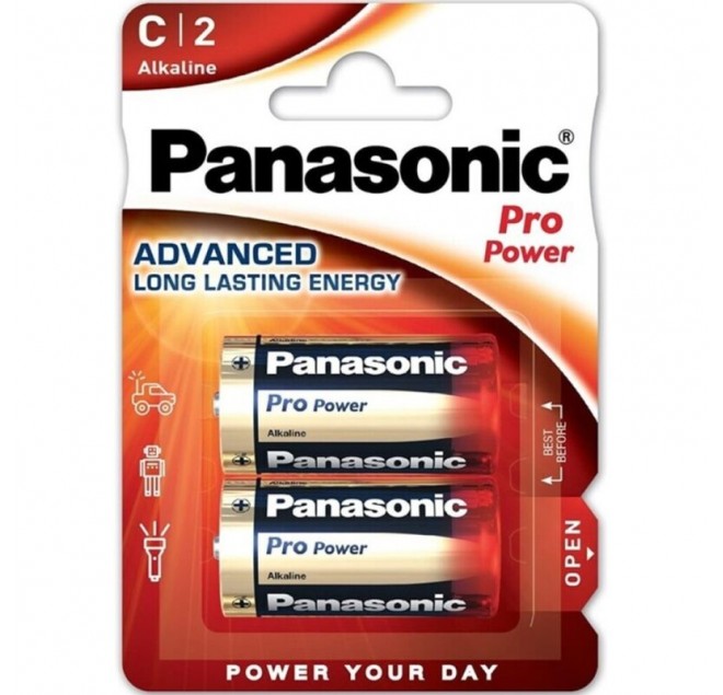PANASONIC - BATTERIA ALCALINA PRO POWER C LR14 BLISTER*2