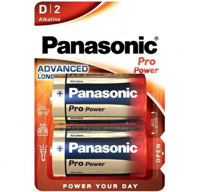 PANASONIC - BATTERIA ALCALINA PRO POWER D LR20 BLISTER*2