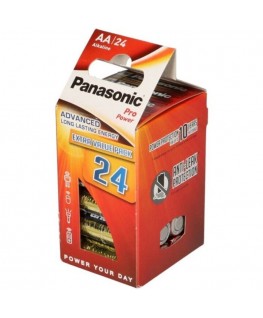 PANASONIC - BATTERIA ALCALINE AA PRO POWER LR6 CONFEZIONE*24