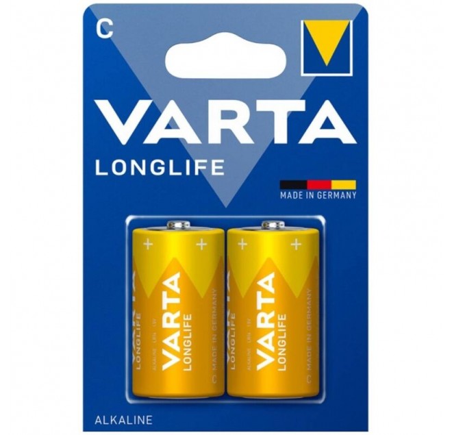 VARTA - BATTERIA ALCALINA LONGLIFE C LR14 BLISTER*2