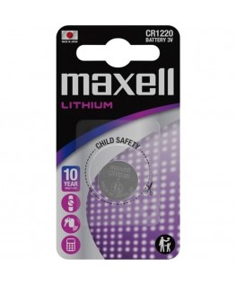 MAXELL - BATTERIA A BOTTONE AL LITIO CR1220 3V BLISTER*1
