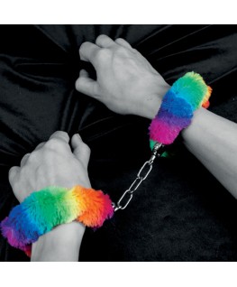 SPENCER & FLEETWOOD - MANETTE IN METALLO FODERATE ARCOBALENO