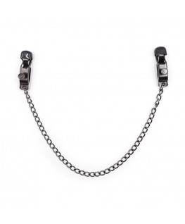 OHMAMA FETISH - MORSETTI IN METALLO CON CATENA NERA