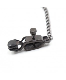 OHMAMA FETISH - MORSETTI IN METALLO CON CATENA NERA