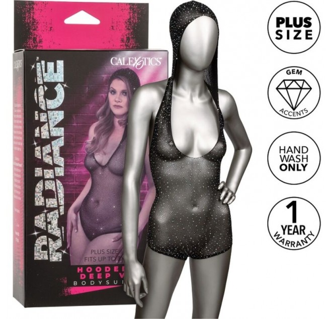 CALEXOTICS - RADIANCE BODY A V PROFONDO CON CAPPUCCIO TAGLIA PLUS