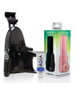 FLESHLIGHT - GO PINK LADY SURGE VAGINA + LANCIO UNIVERSALE + LUBRIFICANTE DI QUALITÀ AQUA 50 ML