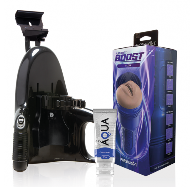 FLESHLIGHT - BLOW LM FLESH RP + LANCIO UNIVERSALE + LUBRIFICANTE AQUA QUALITÀ 50 ML