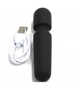 ARMONY - YOUR MAGIC MASSAGGIATORE E VIBRATORE RICARICABILE 10 VIBRAZIONI BACCHETTA PUNTI NERO