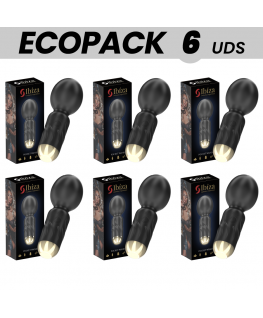ECOPACKS 6 UNITÀ - VIBRATORE A BACCHETTA TASCABILE IBIZA