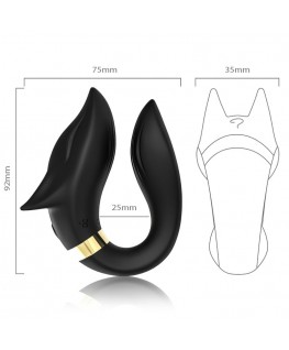 ARMONY - VIBRATORE FOX PER COPPIA TELECOMANDO NERO