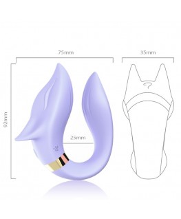 ARMONY - VIBRATORE FOX PER COPPIA TELECOMANDO VIOLA