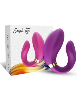 ARMONY - VIBRATORE A MEZZALUNA PER COPPIA TELECOMANDO VIOLA