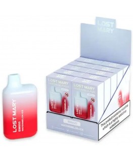 LOST MARY - (ESPOSITORE PROFESSIONALE PACK -10 UNITÀ) BM600 NICOTINA VAPER 2% MONOUSO ANGURIA GHIACCIO