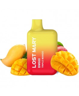 LOST MARY - BM600 NICOTINA VAPER 2% MONOUSO TRIPLE MANGO