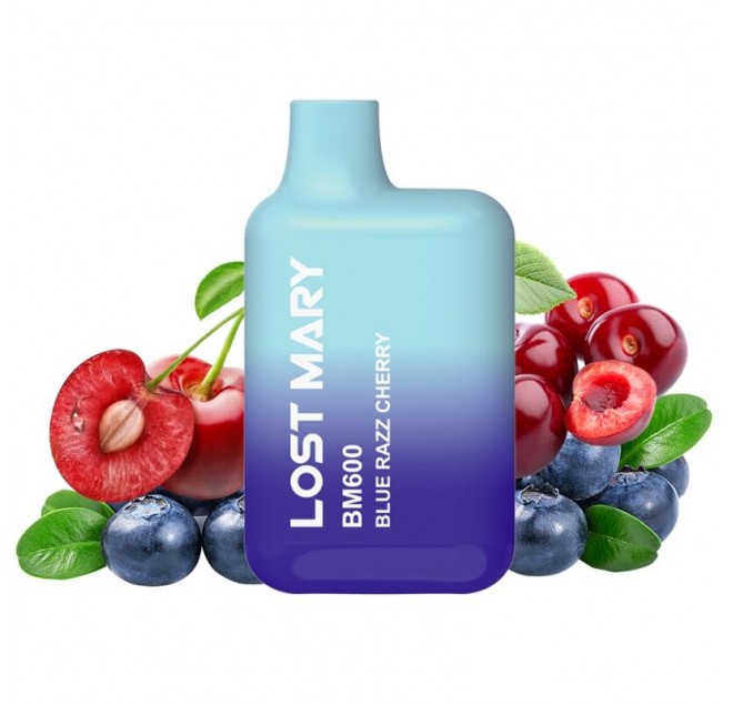LOST MARY - BM600 NICOTINA VAPER 2% MONOUSO BLUE RAZZ CHERRY