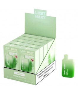LOST MARY - (ESPOSITORE PROFESSIONALE PACK -10 UNITÀ) BM600 NICOTINA VAPER 2% MONOUSO DOPPIA MELA