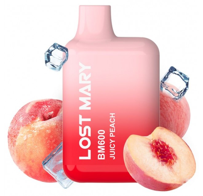 LOST MARY - BM600 NICOTINA VAPER 2% MONOUSO JUICY PEACH