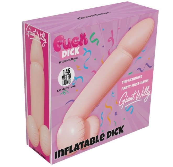 HIDDEN DESIRE - PENE GIGANTE GONFIABILE WILLY 145 CM