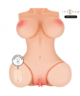 INTENSE DEEP TOUCH - VERO TORSO VAGINA CON EFFETTI DI ASPIRAZIONE, CALORE, VIBRAZIONE E VOCALE CON TELECOMANDO 5,5 KG