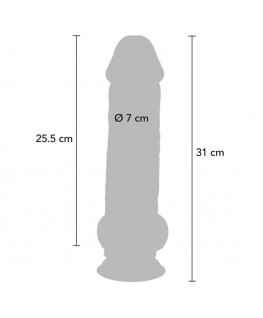 GET REAL - PENE REALISTICO DELUXE CON TESTICOLI EXTRA SPESSI 31 CM