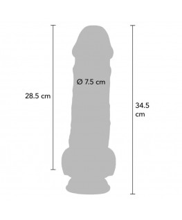 GET REAL - PENE REALISTICO DELUXE CON TESTICOLI EXTRA SPESSI 34,5 CM