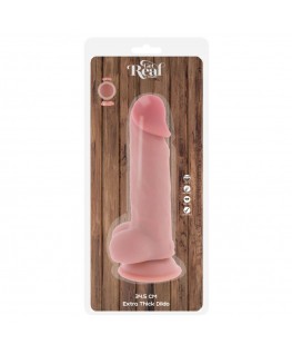 GET REAL - PENE REALISTICO DELUXE CON TESTICOLI EXTRA SPESSI 34,5 CM