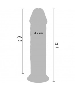GET REAL - DONG DELUXE IN TPE A DOPPIA DENSITÀ 32 CM