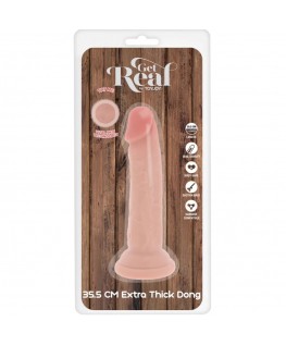 GET REAL - DONG DELUXE IN TPE A DOPPIA DENSITÀ 35,5 CM