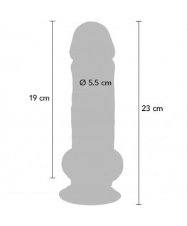 GET REAL - PENE REALISTICO DELUXE CON TESTICOLI EXTRA SPESSI 23 CM