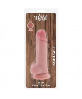 GET REAL - PENE REALISTICO DELUXE CON TESTICOLI EXTRA SPESSI 25 CM