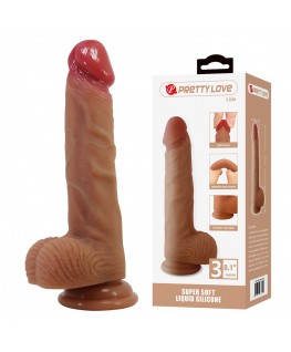 PRETTY LOVE - LISLE DILDO REALISTICO CON VENTOSA 20,6 CM -Ø- 4,2 CM