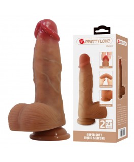 PRETTY LOVE - DUVALL DILDO REALISTICO CON VENTOSA 19,3 CM -Ø- 4,5 CM