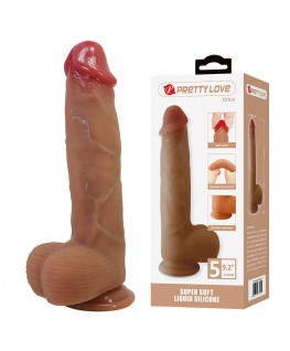 PRETTY LOVE - ORTON DILDO REALISTICO CON VENTOSA 23,5 CM -Ø- 4,9 CM