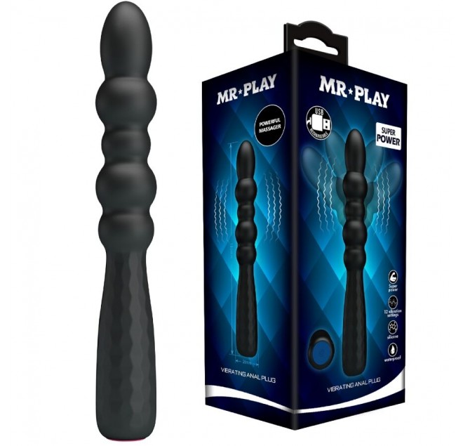 MR PLAY - PLUG ANALE VIBRANTE FLESSIBILE